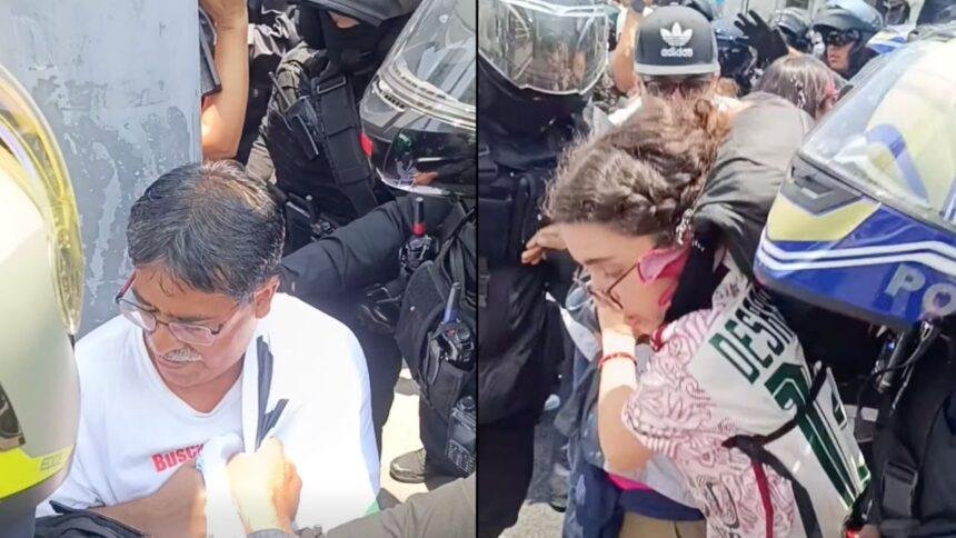 Colectivos de buscadores bloquean calzada de Tlalpan antes del partido México-Ecuador
