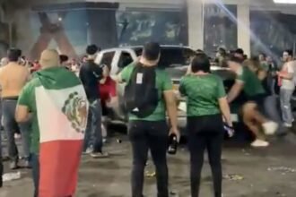 Conductor ebrio atropella a seis aficionados en festejos por triunfo de México