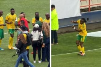 Conejo Pérez y Tshabalala reviven el fútbol en el Juego de Leyendas