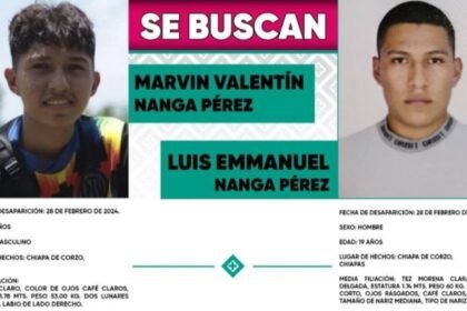 Continúa la búsqueda de hermanos desaparecidos en Chiapas tras dos años.