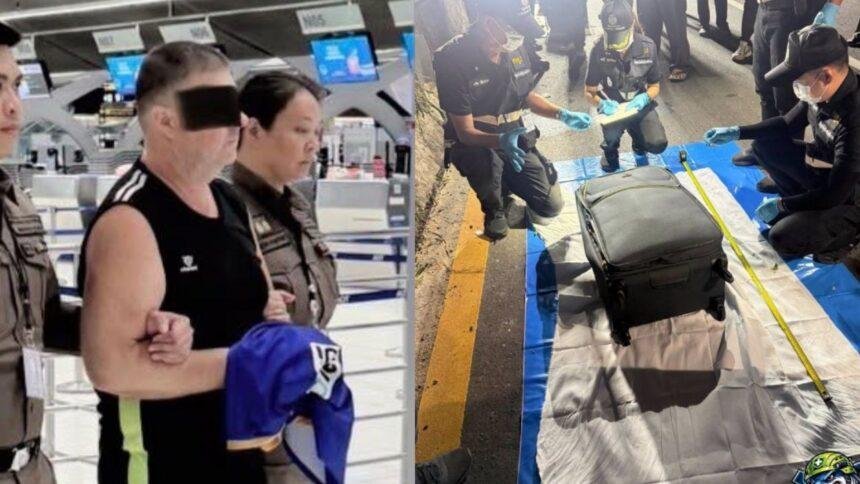Cuerpo de joven hallado en maleta en Tailandia, extranjero arrestado.