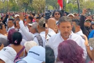 Fuerzas de seguridad bloquean acceso a manifestantes en Estadio Azteca
