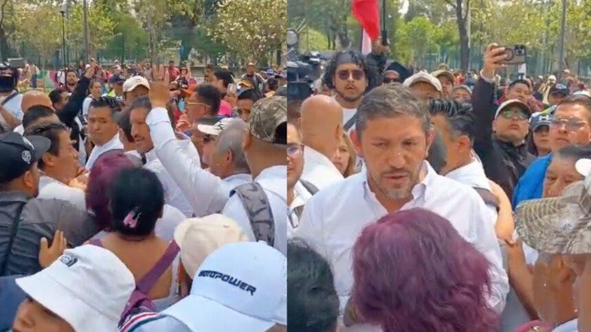 Fuerzas de seguridad bloquean acceso a manifestantes en Estadio Azteca