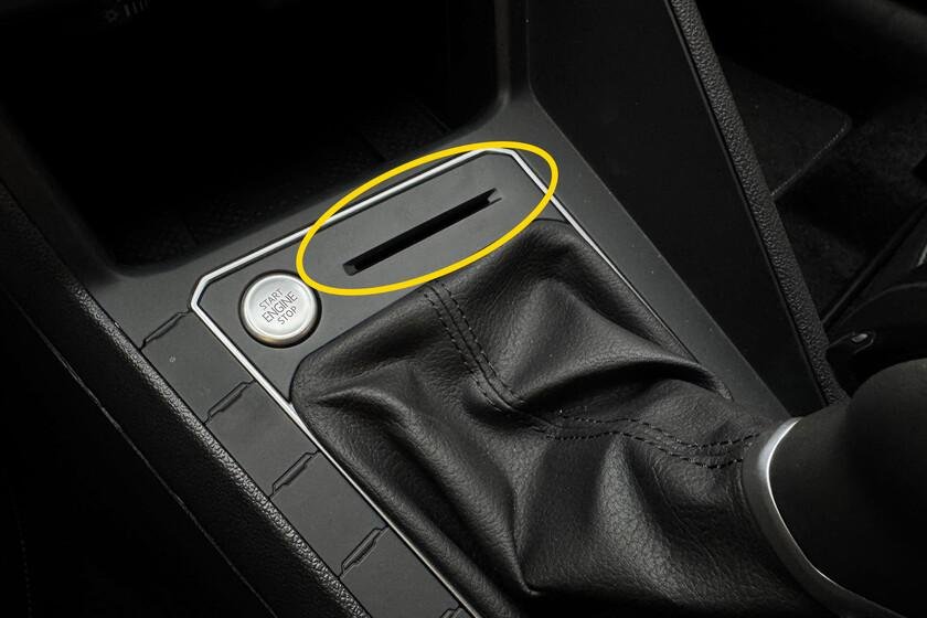 Función específica de la ranura en modelos Volkswagen.