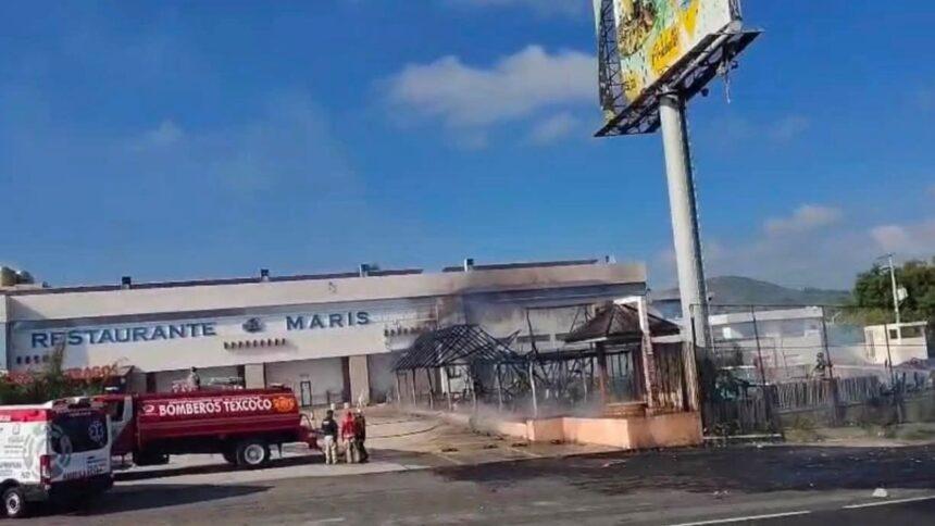 gas lp volcado en la carretera mexico zacatepec causa incendio en Gas LP volcado en la carretera México-Zacatepec causa incendio en restaurante