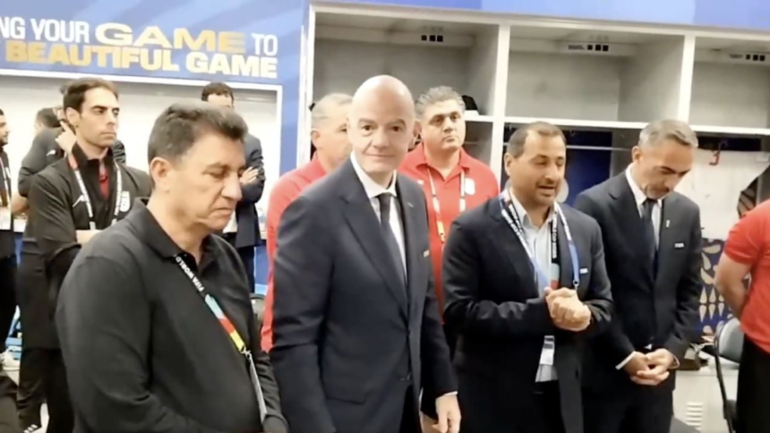 gianni infantino felicita a iran en medio de quejas por Gianni Infantino felicita a Irán en medio de quejas por el Mundial 2026