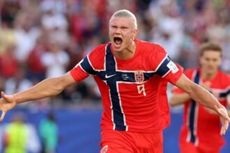 Haaland brilla con doblete y asistencia en el Mundial ante Irak
