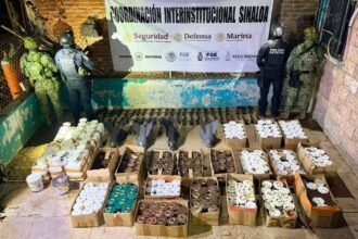 Incautan 550 explosivos y camioneta robada en El Rosario, Sinaloa