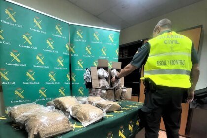 Incautan casi 20 kilos de tabaco ilegal en León, Guanajuato.