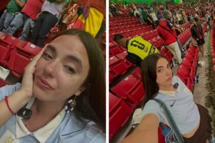 Influencer uruguaya criticada por fotos llorando tras eliminación del Mundial