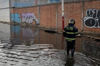 Inundaciones en la CDMX tras intensas lluvias antes del Mundial.