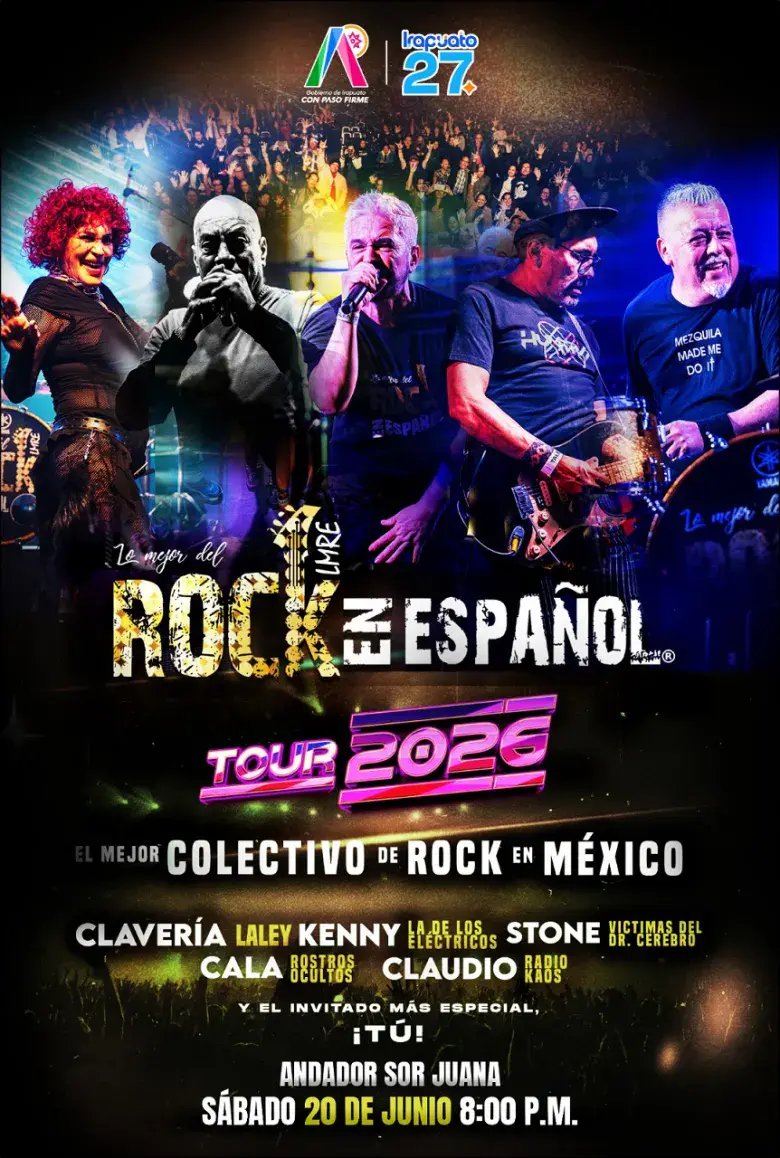Irapuato celebra el Día del Padre con Rock en Español gratuito