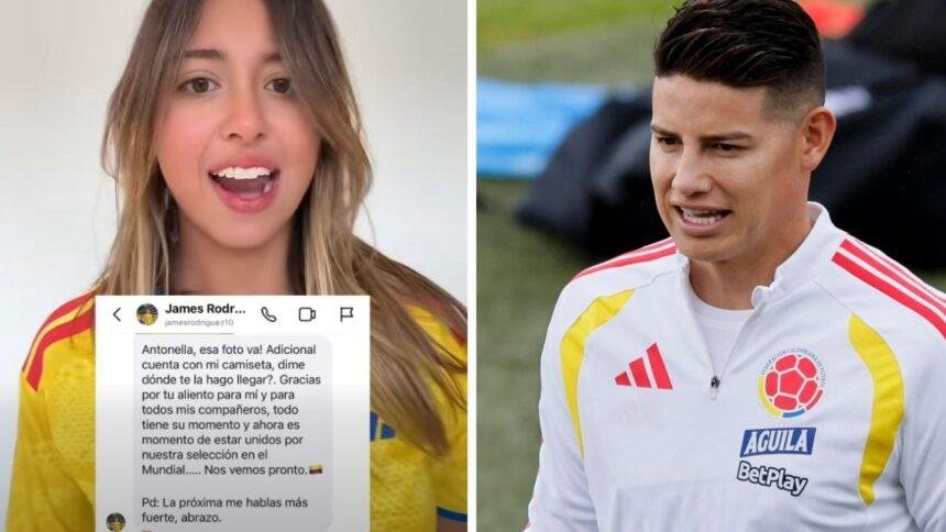 James Rodríguez promete camiseta a la hija del presidente tras su desaire