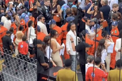 Kim Kardashian enfrenta críticas por toalla en el GP de Mónaco