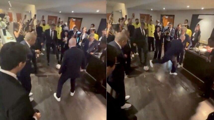 Leyendas de Brasil vencen a Gianni Infantino en divertido ‘torito’