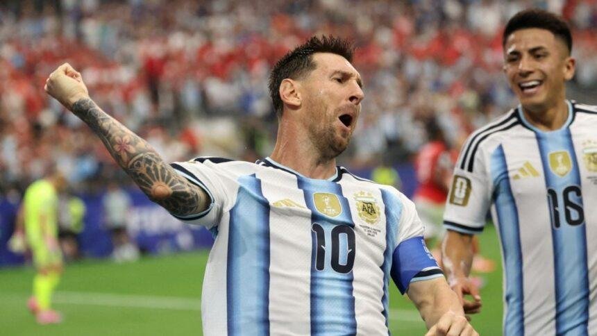 Messi brilla con doblete en la victoria de Argentina ante Austria