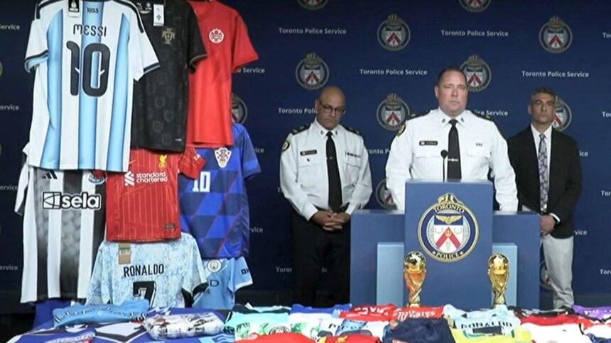 policia de toronto confisca bienes piratas del mundial valorados en Policía de Toronto confisca bienes piratas del Mundial valorados en 2.5 millones