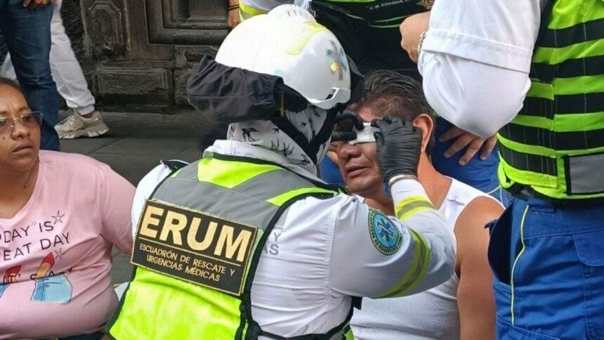 Primer día de paro de la CNTE termina con dos heridos y reclamos a Sheinbaum