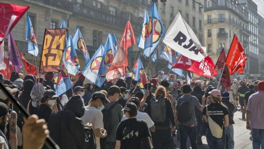 Protestas en Ginebra contra cumbre del G7 resultan en 28 detenciones