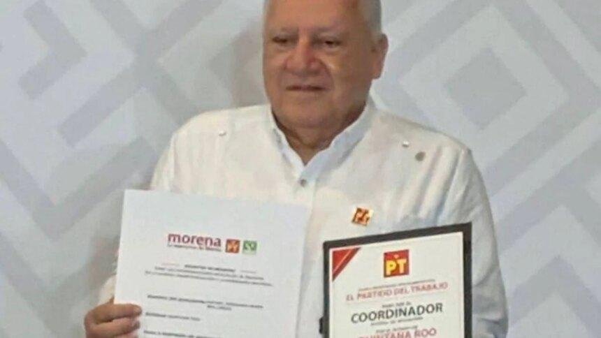 Rafael Marín Mollinedo se registra como aspirante de Morena sin necesidad de aprobación.