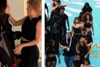 Shakira y Belinda ensayan en el Estadio Azteca para la inauguración del Mundial