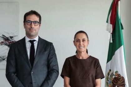 Sheinbaum se encuentra con vicepresidente español por bloqueos de la CNTE.