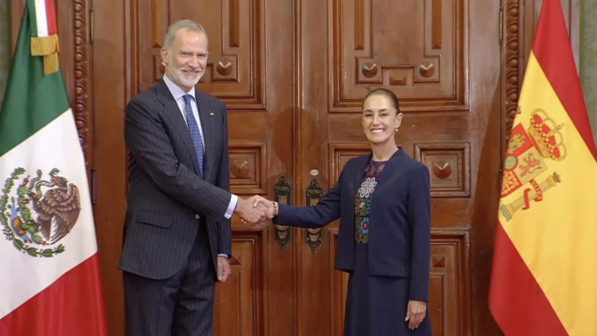 Sheinbaum y rey Felipe VI abordan tensión diplomática por la Conquista.