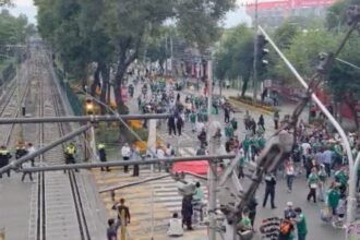 Suspensión del servicio del Tren Ligero por falta de seguridad tras partido.