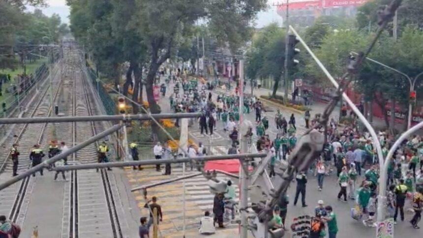 Suspensión del servicio del Tren Ligero por falta de seguridad tras partido.
