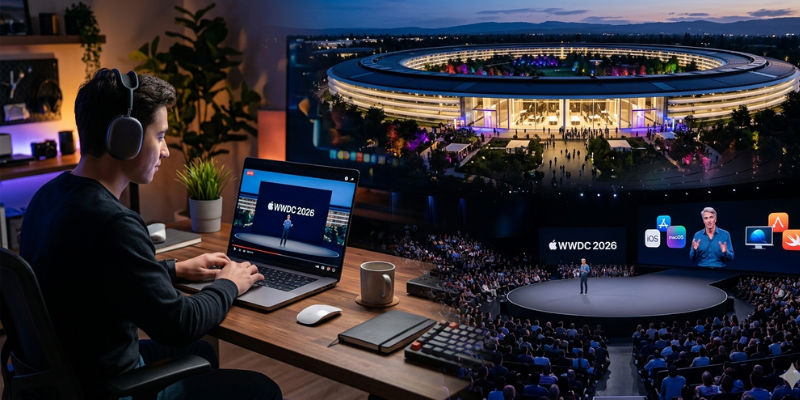 Transmisión en vivo del WWDC 2026, evento clave para Apple.
