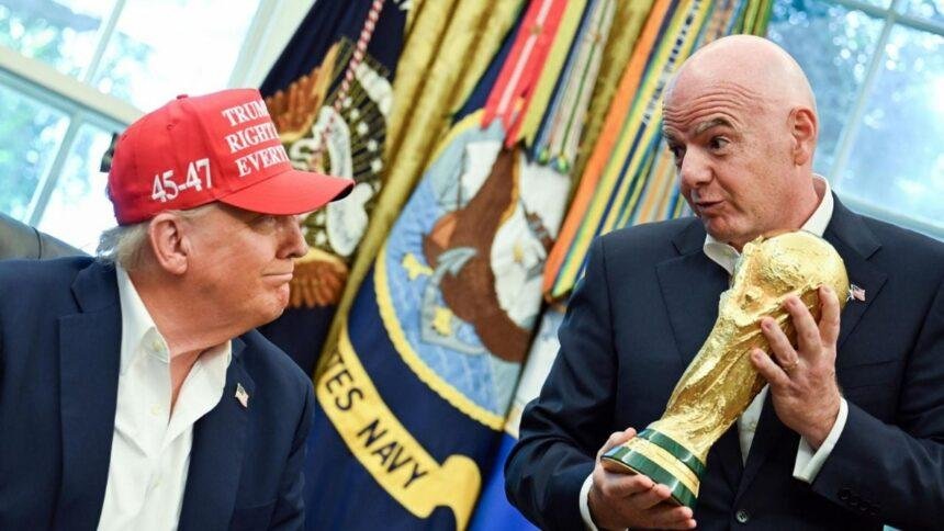 Trump y Infantino unidos en la entrega del trofeo del Mundial 2026