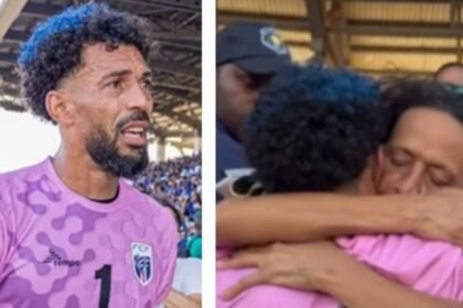 Vozinha, el valiente portero de Cabo Verde, se emociona al ver a su madre