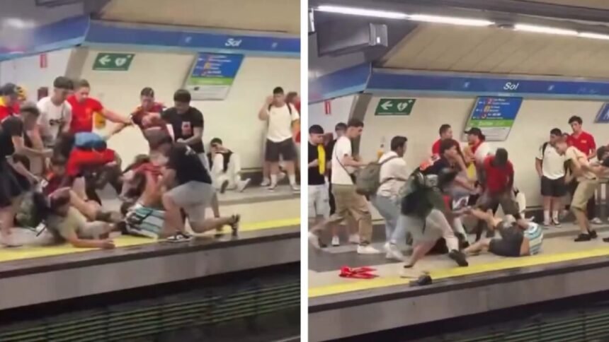 Aficionado argentino agredido por seguidores españoles en metro de Madrid
