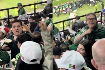 aficionados mexicanos amenazan a un ingles en el estadio azteca Aficionados mexicanos amenazan a un inglés en el Estadio Azteca