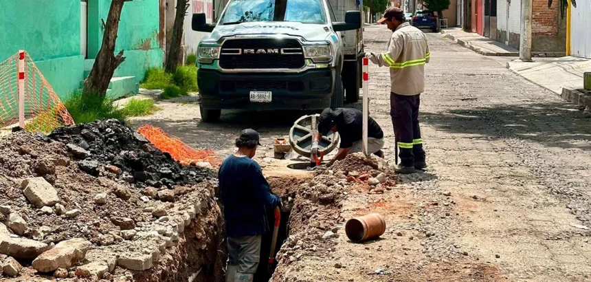 Aguascalientes Rehabilita Red de Alcantarillado en Barrio de la Salud