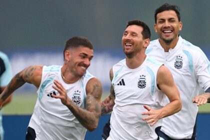 argentina entreno en nueva jersey a pesar de la tormenta Argentina entrenó en Nueva Jersey a pesar de la tormenta eléctrica