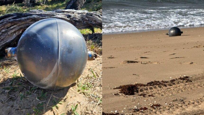Australia investiga hallazgo de esferas plateadas con origen desconocido en playas