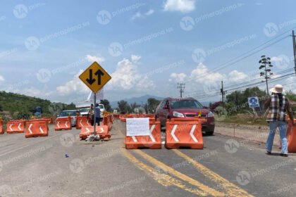 Bloqueo en la Morelia-Zitácuaro por afectaciones del nuevo Libramiento en Michoacán