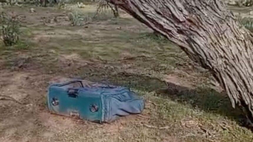 Buscadoras hallan restos humanos en maleta abandonada en Zacatecas