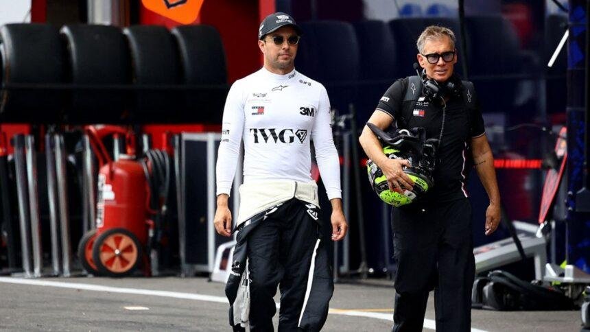 checo perez se retira del gran premio de belgica por Checo Pérez se retira del Gran Premio de Bélgica por fallos mecánicos