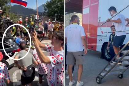 ciclista sufre grave accidente en el tour de francia y Ciclista sufre grave accidente en el Tour de Francia y recibe 20 suturas