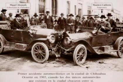 Colisión entre los únicos dos vehículos en la ciudad.