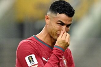 Cristiano Ronaldo llora por la eliminación de Portugal en el Mundial ante España