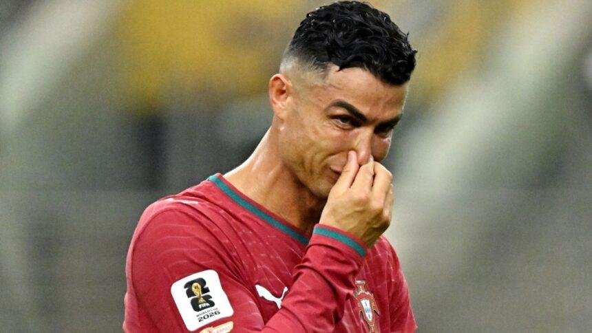 Cristiano Ronaldo llora por la eliminación de Portugal en el Mundial ante España