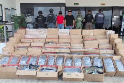 Detenidos tres hombres con casi 700 kilos de marihuana en Chiapas
