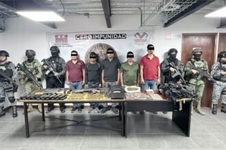 Detienen a nueve miembros del Cártel de Sinaloa por cuerpos hallados en Chiapas.