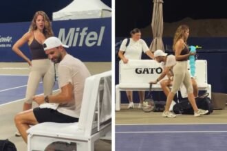 Eiza González destaca en el Abierto de Los Cabos apoyando a Grigor Dimitrov
