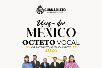 El Octeto Vocal del Conservatorio de Celaya celebra el repertorio mexicano en Romita