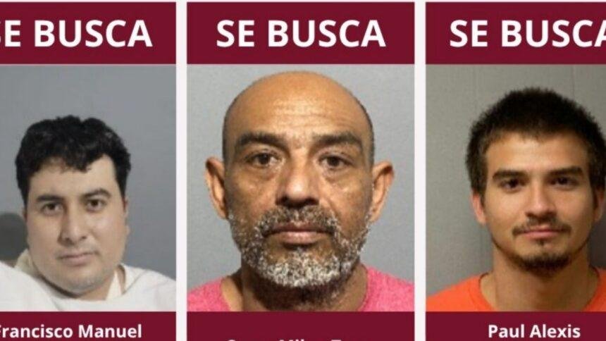 emiten fichas de busqueda para los tres reos fugados de Emiten fichas de búsqueda para los tres reos fugados de penal en Sonora
