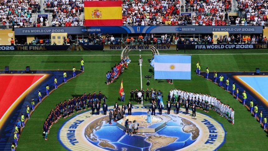emocionante ceremonia de los himnos de espana y argentina en Emocionante ceremonia de los himnos de España y Argentina en la Final